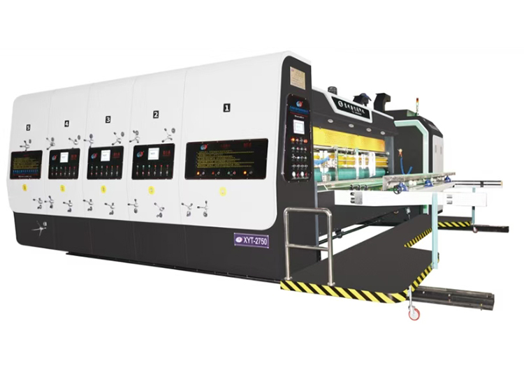 High-speed ink three-color printing slotting and d